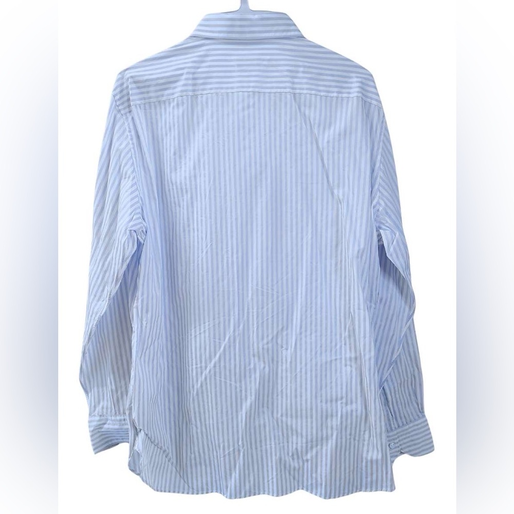 Ermenegildo Zegna Light Blue Striped Dress Shirt 👔 - Picture 5 of 5